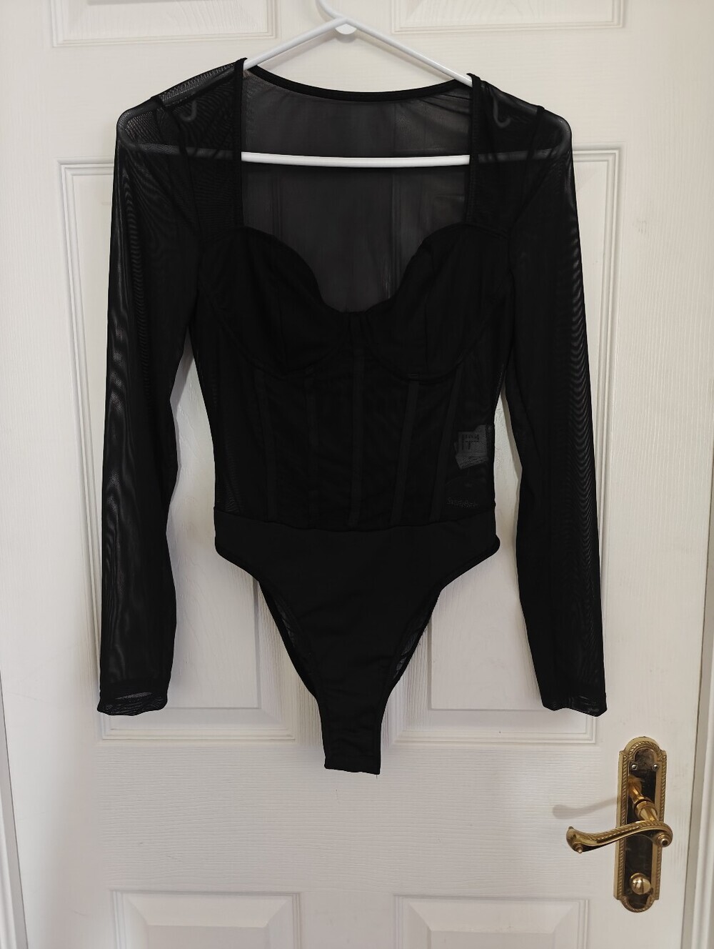 SWEATYROCKS Mesh Bodysuit Gothic Core